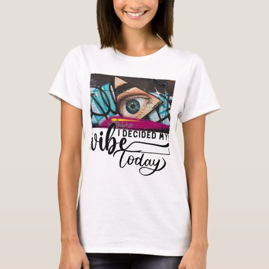 今日の私のバイブスTシャツ 女性用 Tシャツ (正面)