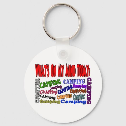 今日の私の考えは…...キャンプ キーホルダー (正面)