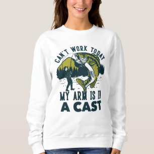 今日の私の腕はギプスで動かない スウェットシャツ