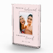 今日の私の花嫁は永遠に私の友人の赤面写真 フォトブロック (右)