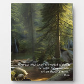 今日の私は賢い引用文自然ランドスケープ表 フォトプラーク (正面)