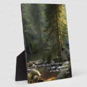 今日の私は賢い引用文自然ランドスケープ表 フォトプラーク (側面)