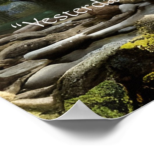 今日の私は賢い引用文自然風景 ポスター (角)