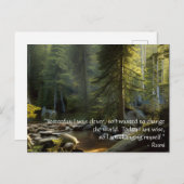 今日の私は賢い引用文自然風景 ポストカード (正面/裏面)