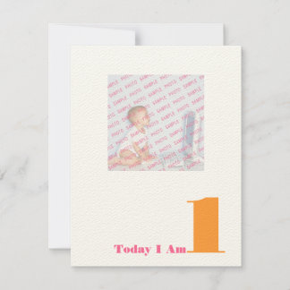 今日の私は1歳 招待状