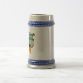 今日の笑いかわいいかわいいベビータイガーオレンジ ビールジョッキ (中央)