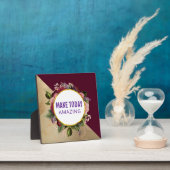 今日の素晴らしいフローラフレームを作成感動的 フォトプラーク (インサイチュ)