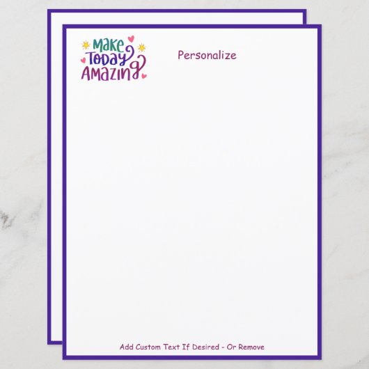 今日の素晴らしい感動的引用文のパーソナライズ (正面/裏面)