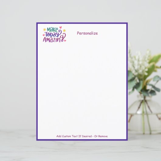 今日の素晴らしい感動的引用文のパーソナライズ (スタンド正面)