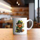 今日の美しいグリーンラッキーアイリッシュコーヒー マグカップ