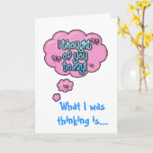 今日の考えご挨拶状 カード (黄色い花)