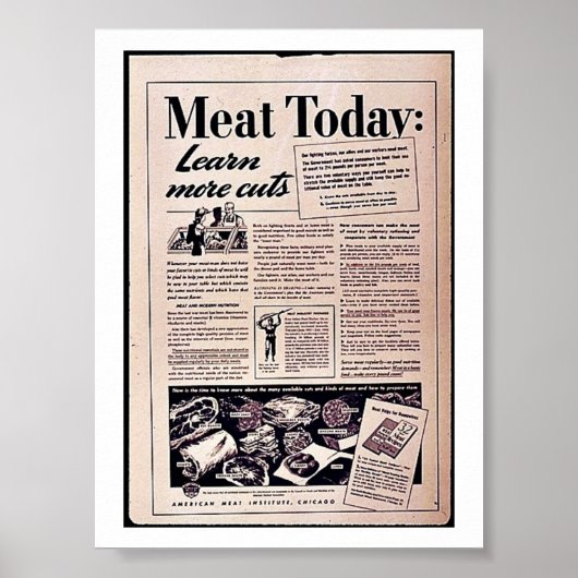 今日の肉： ポスター (正面)