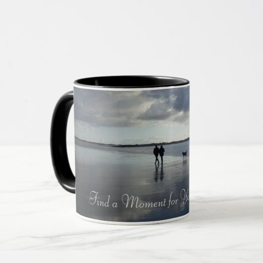 今日の自分のための瞬間を見つける,引用文コーヒーマグ マグカップ (正面左)