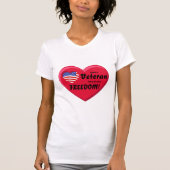 今日の自由に感謝するVETERAN！ Tシャツ (正面)