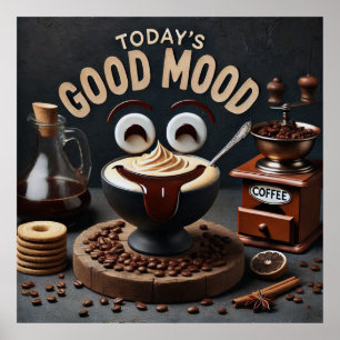 今日の良いムード» Coffeeファインアート ポスター