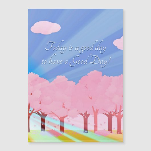 今日の良い日の磁気カード (正面)