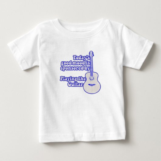 今日の良い気分はギターが後援している ベビーTシャツ (正面)