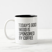 今日の良い気分はコーヒーが主催 ツートーンマグカップ (左)