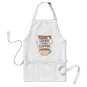 今日の良い気分はコーヒーが提供 スタンダードエプロン