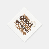 今日の良い気分はコーヒーが提供 スタンダードカクテルナプキン (角)