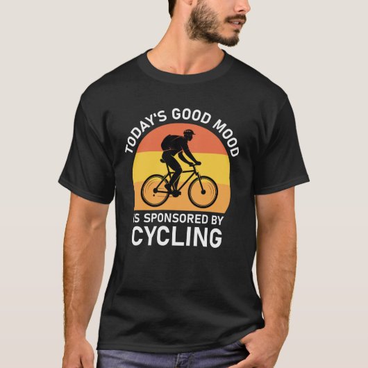 今日の良い気分はサイクリング Tシャツ (正面)