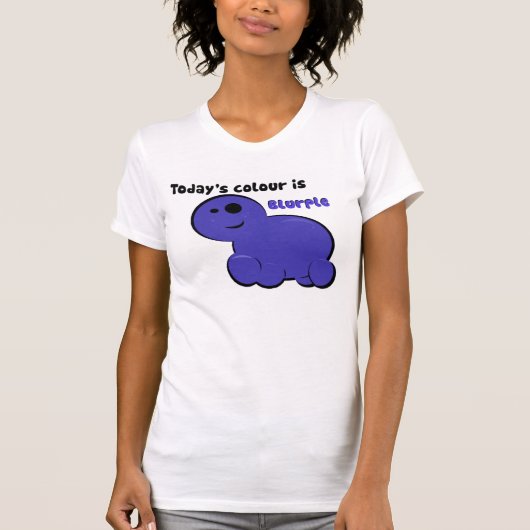 今日の色はBlurpleです Tシャツ (正面)