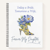 今日の花嫁、娘の結婚ギフトジャーナル ノートブック (正面)