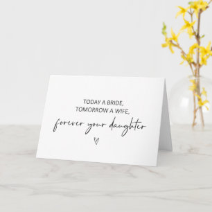 今日の花嫁、明日の妻の折り畳みカード カード