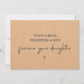 今日の花嫁、明日の妻フラットカード カード (正面)