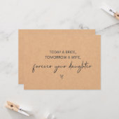 今日の花嫁、明日の妻フラットカード カード (正面/裏面インサイチュ)