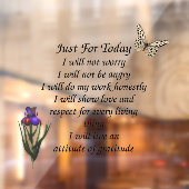 今日の蝶の花のため感動的に ウィンドウサイン (シート2)