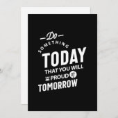 今日の行動が、明日誇れるものになる 招待状 (正面/裏面)