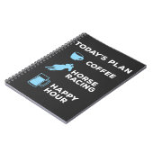 今日の計画コーヒー競馬ビール飲み ノートブック (左側)