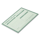 今日の計画 – 日々のプランナー ノートパッド (アングル)