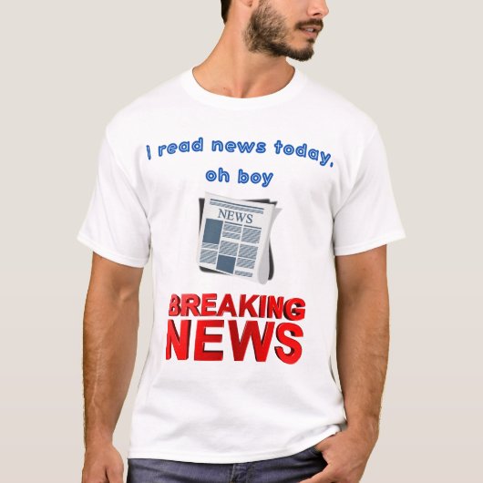 今日の読ニュースだよ Tシャツ (正面)