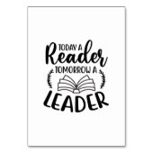 今日の読芸術は読者が明日のリーダー テーブルナンバー (正面)