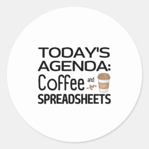 今日の議題:コーヒーとスプレッドシートのクラシックR ラウンドシール