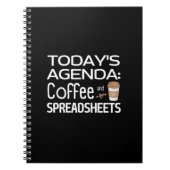 今日の議題：コーヒーとスプレッドシート ノートブック (正面)