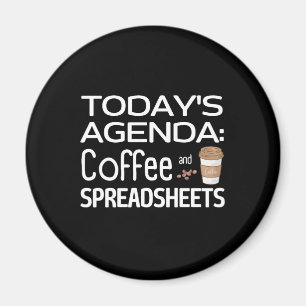 今日の議題:コーヒーとスプレッドシート マグネット