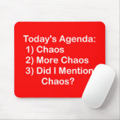 今日の議題: 無秩序 マウスパッド (マウス)