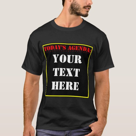 今日の議題: ?Tシャツ Tシャツ (正面)