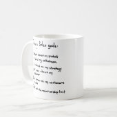 今日の販売のゴールは消去のやる気を起こさせるなマグを乾燥します コーヒーマグカップ (正面左)