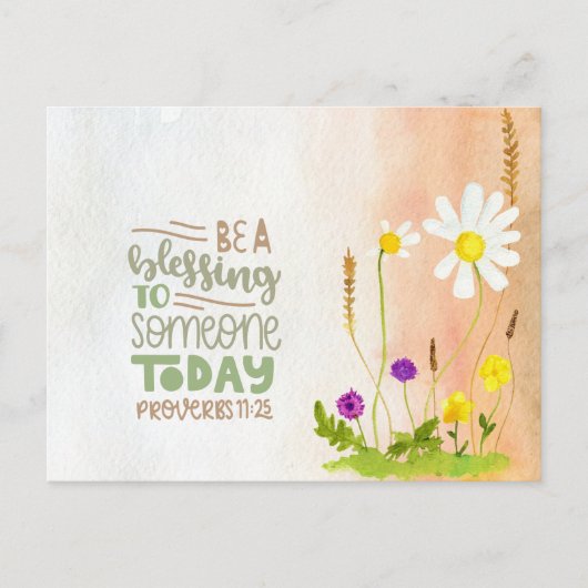 今日の賛美諺に賛成する11:25 ポストカード (正面)