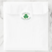今日の運勢は上々 グリーンシャムロック St Patrick ラウンドシール (バッグ)