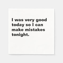 今日の過ちは明日の糧に スタンダードカクテルナプキン