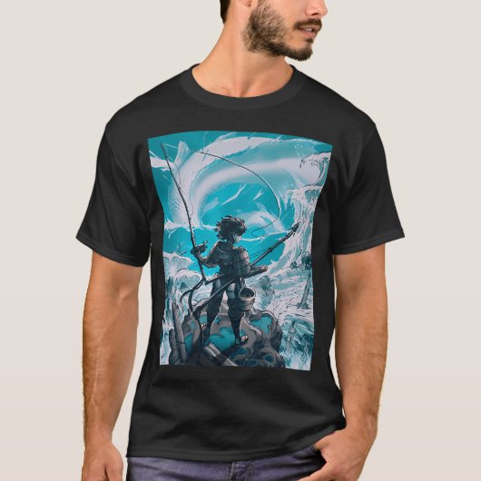 今日の釣り獲物 Tシャツ (正面)