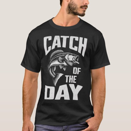 今日の釣果 フィッシング Tシャツ (正面)
