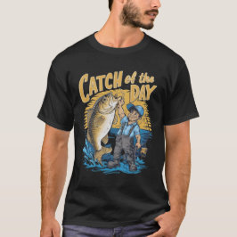 今日の釣果：漁師の勝利 Tシャツ