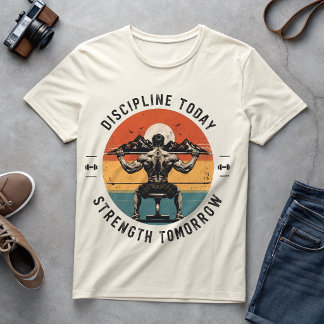 今日の鍛錬 明日の強さ ヴィンテージジム Tシャツ