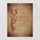 今日の霊気原則感動的  ポストカード (正面)